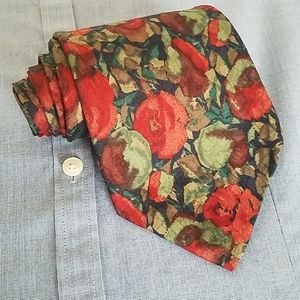 Watercolor floral tie